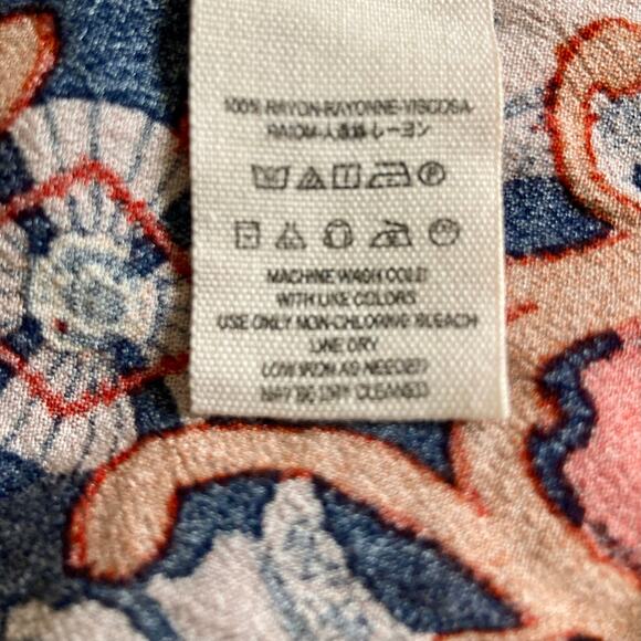 Free People Get Together tunic dress, ladies 6 boho print mini dress/tunic top - Picture 9 of 12